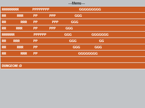 Text-Based Dungeon