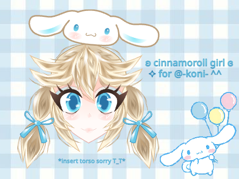 ʚ cinnamoroll girl ✧ for @-koni- ɞ