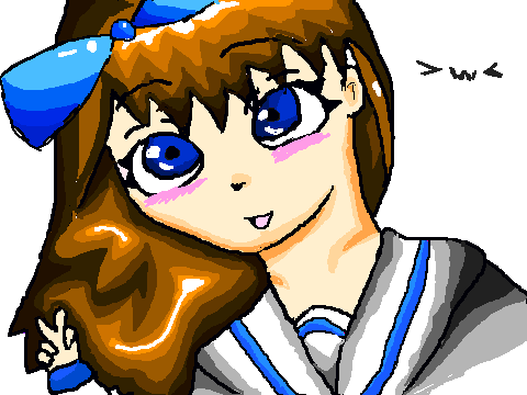 Anime girl coulouring contest