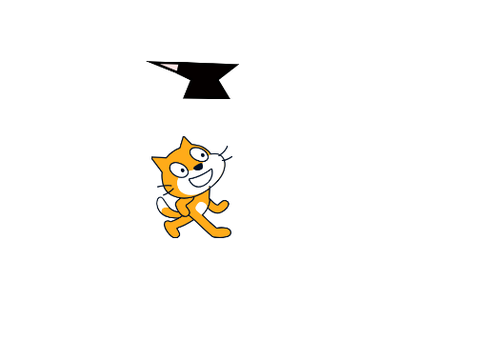 Scratch cat gets squashed
