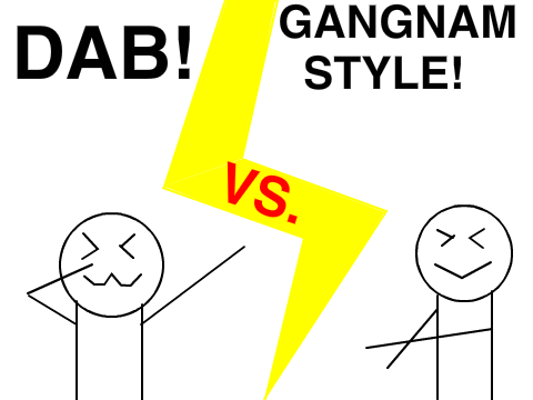 DAB Vs. GANGNAM STYLE! |Animation!|
