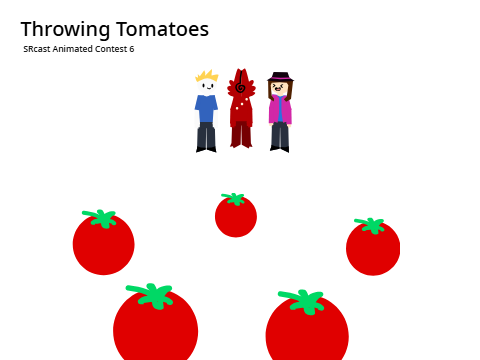 SRCast Animated - Throwing Tomatoes