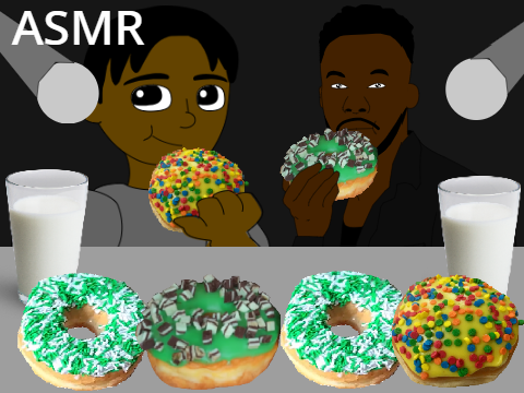 ASMR 3 OF MY FAVORITE DONUTS WITH JORDAN CANN