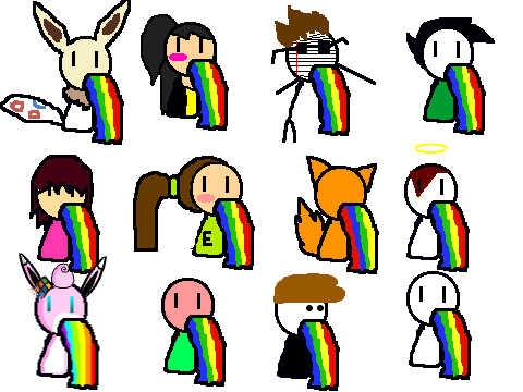 ADD YOURSELF BARFING RAINBOWS!