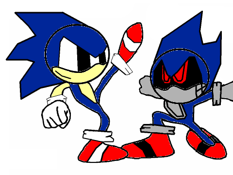 Sonic vs Metel Sonic