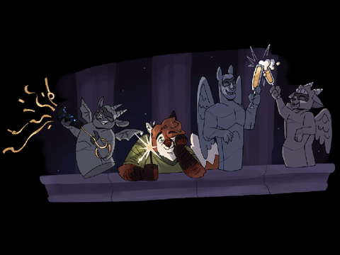 crawls out of the depths of hell (art dump)