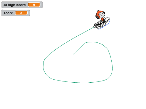 TRY TO GET THE HIGH SCOE ON PICTOES ROCKET