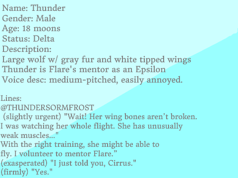 Flightless || Auditions (OPEN!) remix