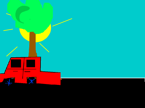 A car going past