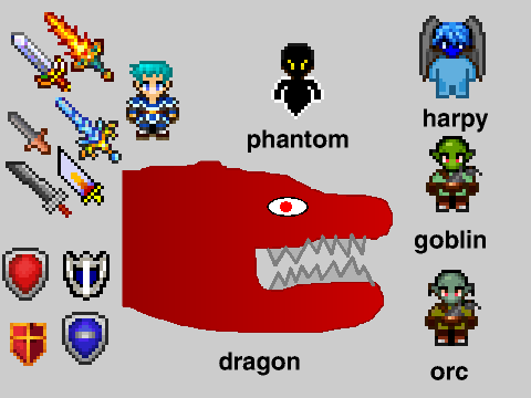 Dungeons and Dragons sprites