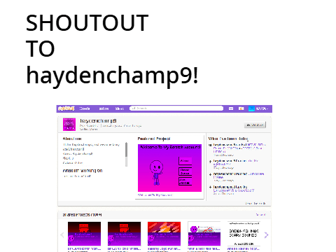 A shoutout!