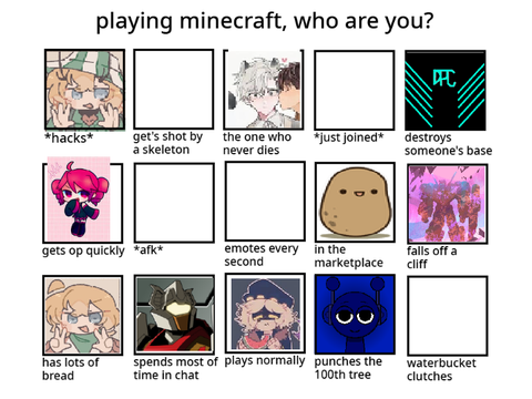 playing minecraft, who are you? 