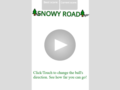 Snowy Road - Christmas game