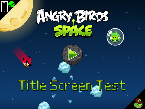 Angry Birds Space Title Screen (TEST)