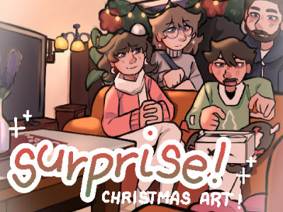 surprise! ★ christmas art!