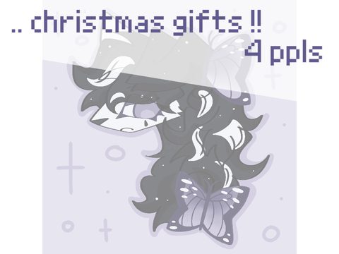 .. christmas gifts !! 4 ppls <3