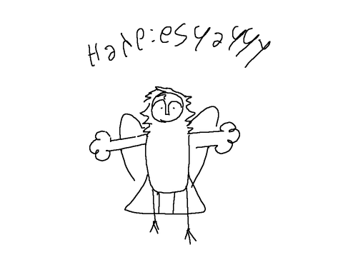 Funky little harpy guys that I created yayayyayay