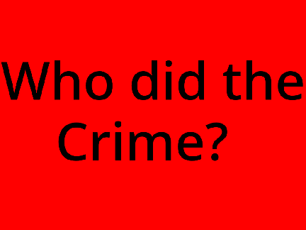 Who did the Crime?