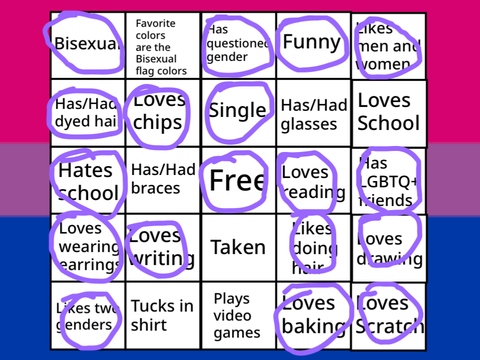 Bisexual Bingo!