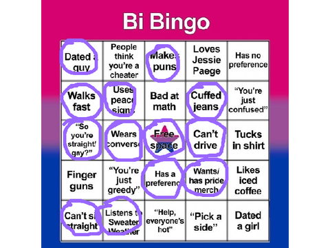 Bisexual Bingo!