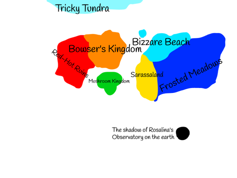 Map of Mario's World in my games