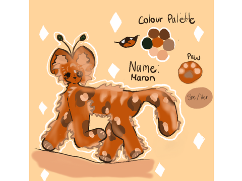(New) Cat Ref Sheet “ Maron” " -