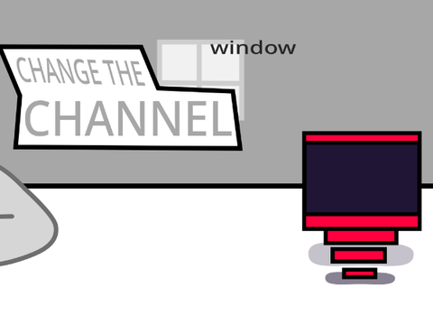 REALER:REDO // floating pink tv.