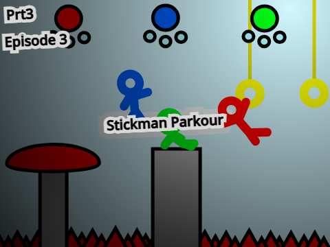 Stickman Parkour Prt3 (Green / Land of Spikes)