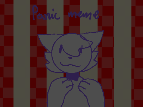 Panic \\ meme template