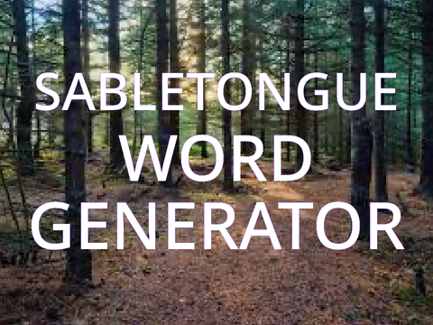 sabletonge word generator