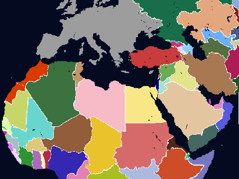 Map of the Middle East & North Africa // Mapping