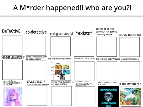 A M*rder happened!! who are you?! >:3 remix remix