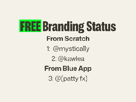 free brandings (CLOSED)