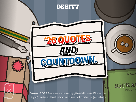 quotes and countdown 2026