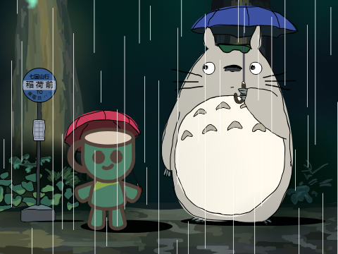 Totoro Parallax - Greetings from the Café