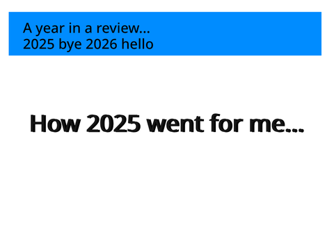 How was 2025 for me