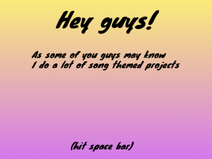 Hey guys!!! (Project Ideas)