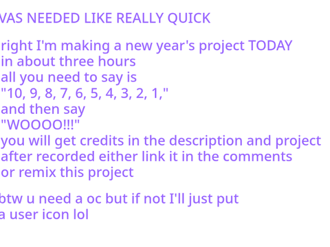 VAS NEEDED ASAP