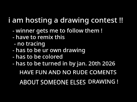 hosting a drawing contest