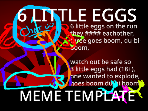 6 little eggs // animation meme template!
