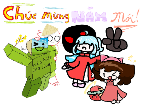 Happy Năm Mới :)))!!! (Remix and add ur OC!)  remix