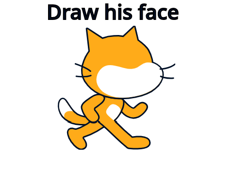Remix and draw this cat's face :)