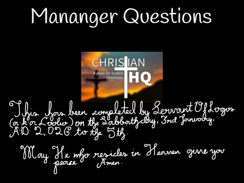 Application for the Role of Manager (2026)