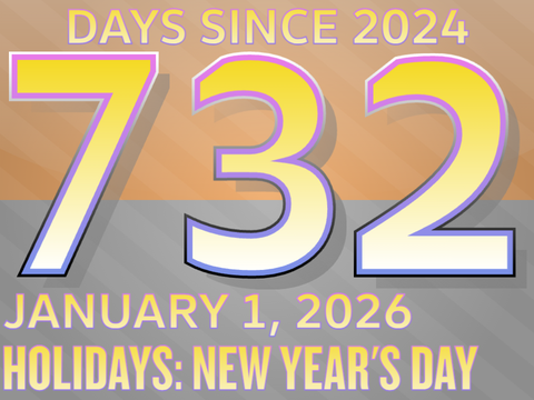 Days Since 2024: Day 732