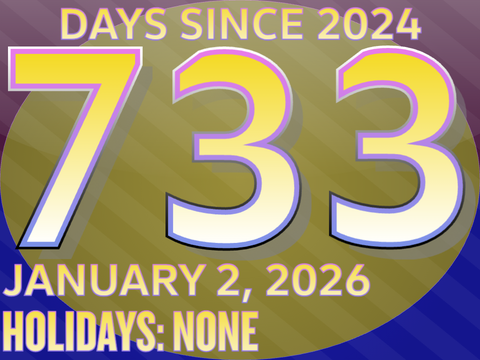 Days Since 2024: Day 733