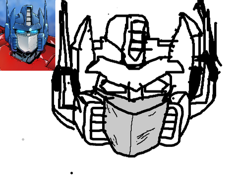 One of my best drawings. Aka Optimus prime.