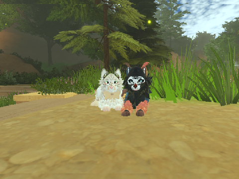 Chilling in game with friend! <3