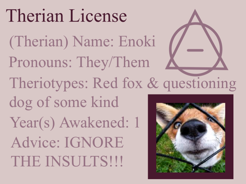 Therian License 