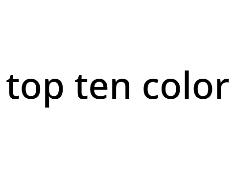 top 10 color