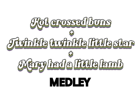 AI Hot crossed buns + Twinkle twinkle little star + Mary had a little lamb medley